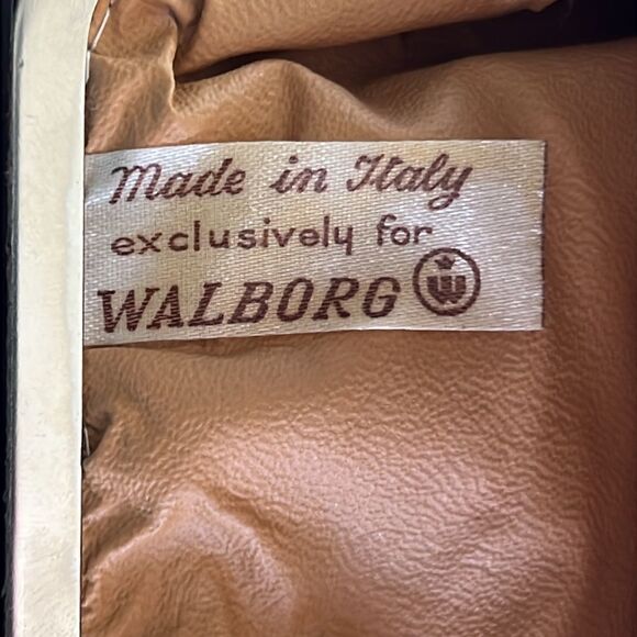 Walborg Made In Italy Vintage Purse - Woven Kisslock Plastic - Picture 6 of 12